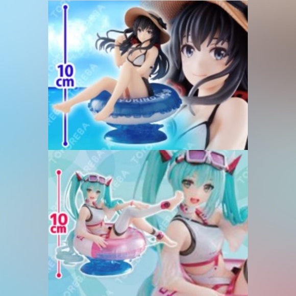 Set of 2 Aqua Girl FigurinesHatsune Miku and 